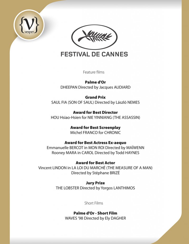 Cannes 2015 - Lobster- Vesper Magazine