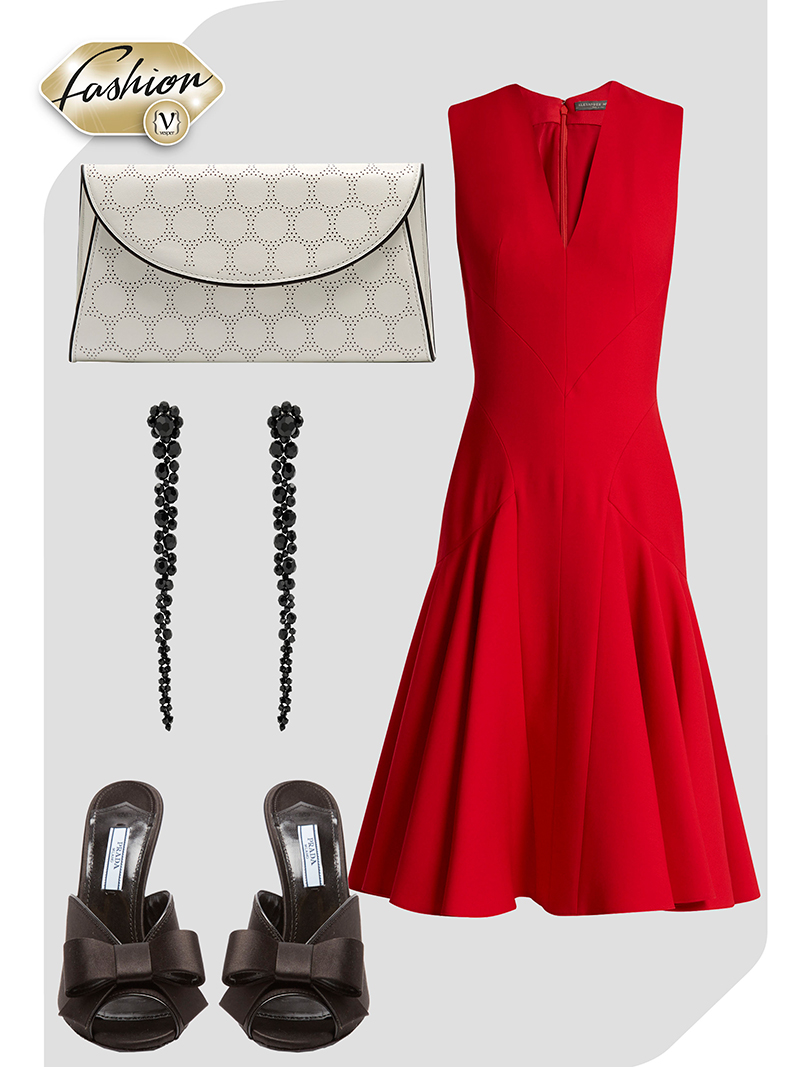 A touch of red - outfit - VESPER gr Magazine