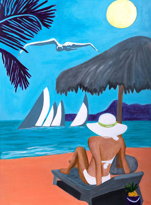 «L’été», ατομική έκθεση της Φένυς Μπούζα στις Σπέτσες