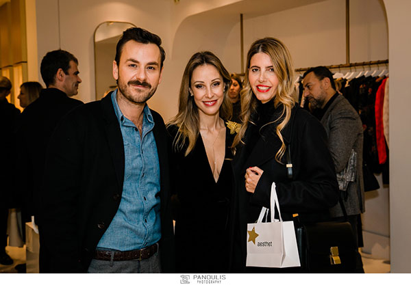 Το Opening του Aesthet Flagship Store Νίκος Κούλης, Αλεξάνδρα Ζάκκα-Χαλκιά, Μαργαρίτα Σαραντοπούλου