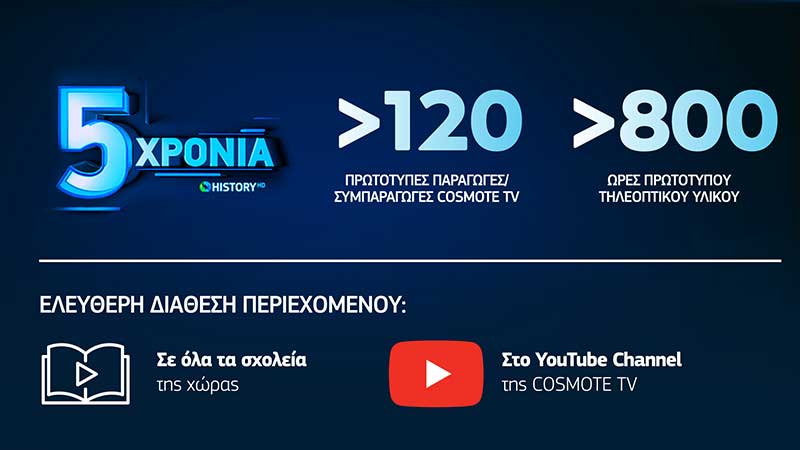 5 χρόνια COSMOTE HISTORY: Nτοκιμαντέρ αφιερωμένο στα 200 χρόνια από την Επανάσταση