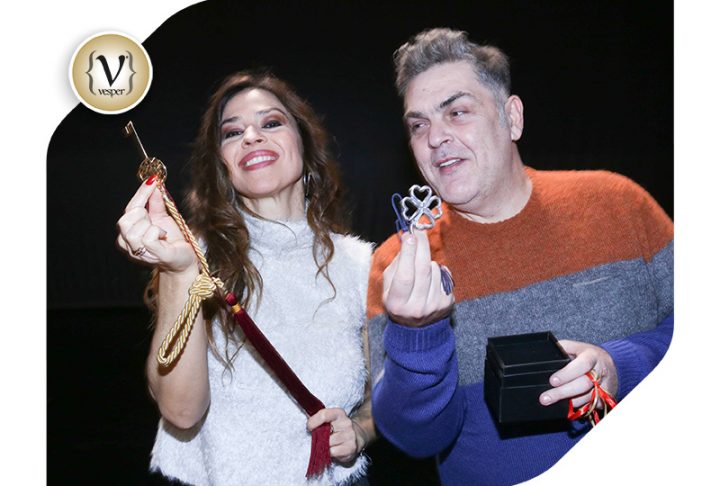 Κοπή της πίτας για την παράσταση 