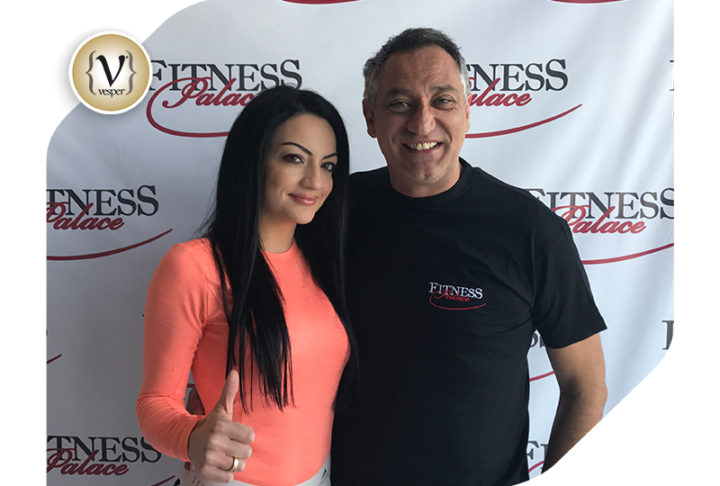 Ο Γιώργος Ντάβλας στο γυμναστήριο Fitness Palace