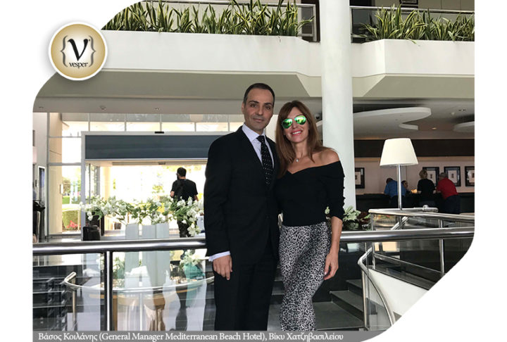 Η Βίκυ Χατζηβασιλείου στο Mediterranean Beach Hotel