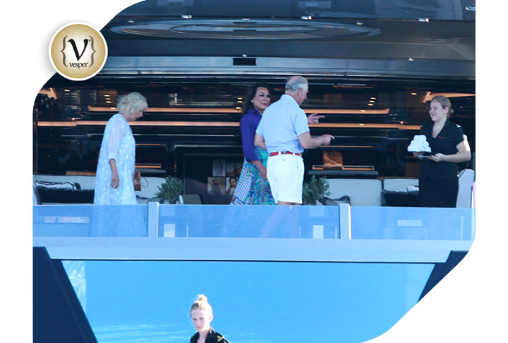 Στο σκάφος των Θόδωρου και Γιάννας Αγγελοπούλου ο Πρίγκιπας Κάρολος της Ουαλίας και η Δούκισσα της Κορνουάλης Καμίλα Πάρκερ