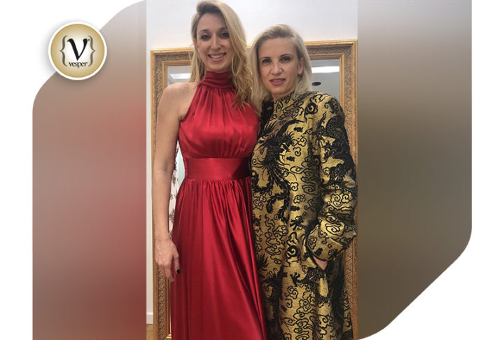 Η Έλενα Ντάβλα στο Atelier της Όλγας Καραβερβέρη