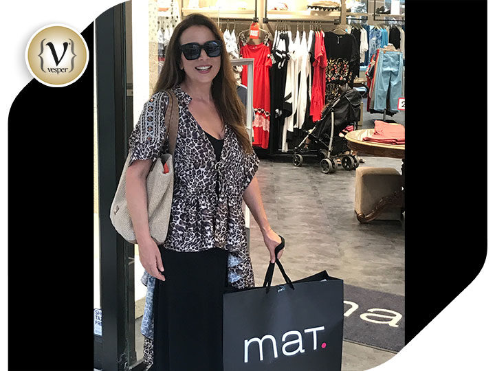 Η Χριστίνα Αλεξανιάν στο κατάστημα MAT FASHION στο The Mall Athens
