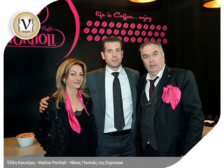 Ο Mattia Portioli στο περίπτερο της Espresse για την HO.RE.CA.