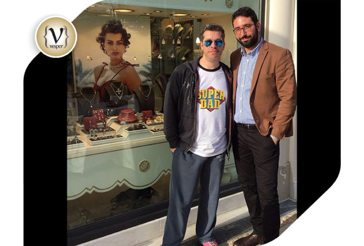 Στο κοσμηματοπωλείο Iordanis ο Χάρης Βαρθακούρης