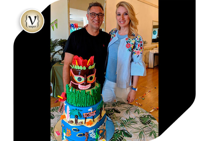 Ο Γιώργος και η Έλενα Ντάβλα, γιόρτασαν τα γενέθλια των παιδιών τους στο Κτήμα 28