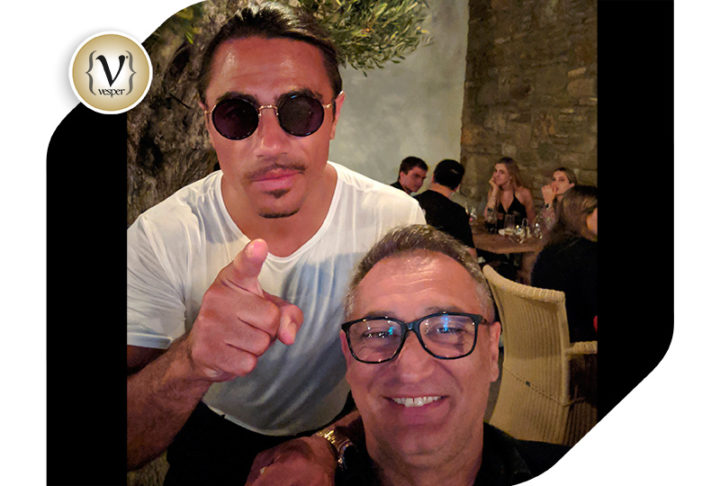 Ο Γιώργος Ντάβλας με τον Nusret Gökçe