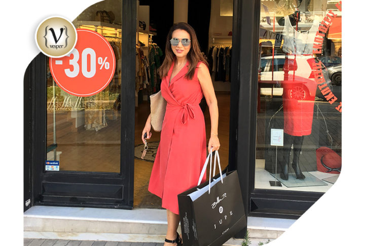 Η Χριστίνα Αλεξανιάν για ψώνια στη Νέα Σμύρνη