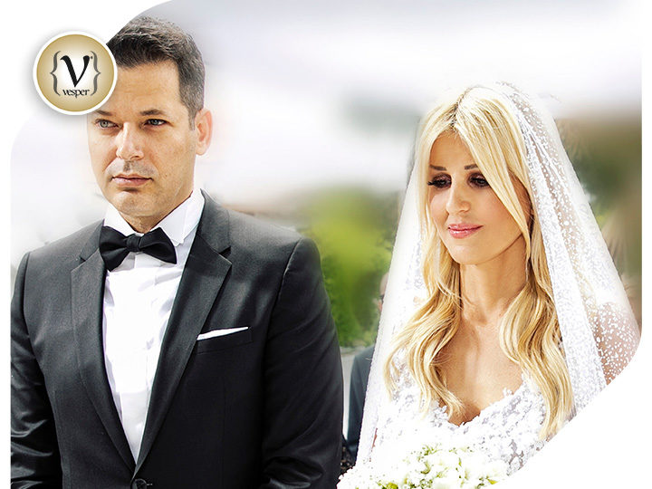 Ο μυστικός γάμος της Έλενα Ράπτη και το νυφικό από την Celia Kritharioti