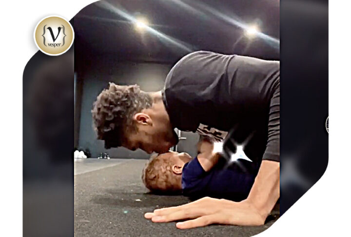 Ο χαζομπαμπάς Αντετοκούνμπο κάνει γυμναστική με το γιο του