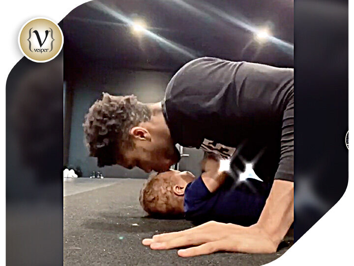 Ο χαζομπαμπάς Αντετοκούνμπο κάνει γυμναστική με το γιο του