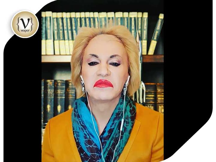 Ο Τάκης Ζαχαράτος σατιρίζει την επικαιρότητα ως Ματίνα Παγώνη